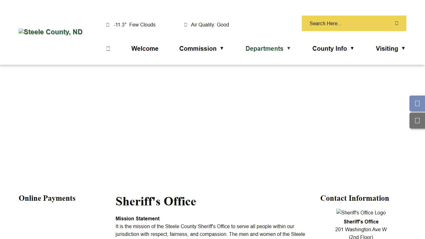 Sheriff's Office - Steele County, ND